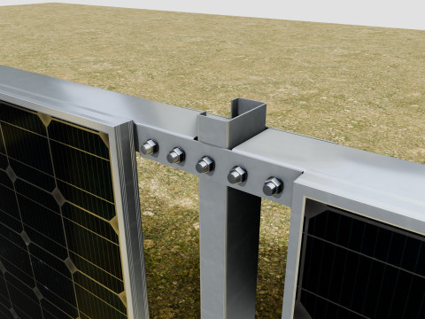 Solar Panel Wall Type-1 Modèle 3D