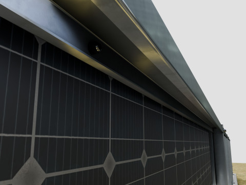 Solar Panel Wall Type-1 Modèle 3D
