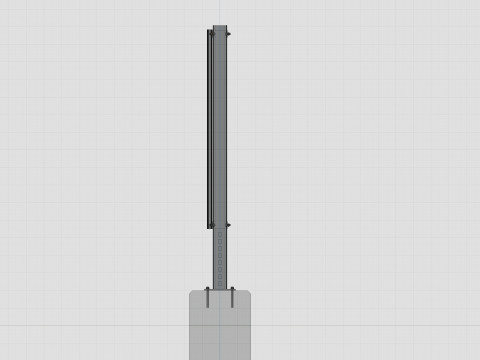 Solar Panel Wall Type-1 Modèle 3D
