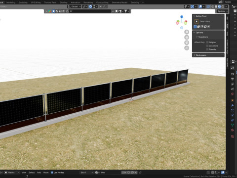 Solar Panel Wall Type-1 Modèle 3D