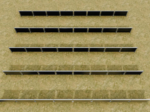 Solar Panel Wall Type-2 Modelo 3D