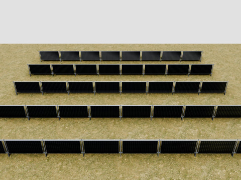 Solar Panel Wall Type-2 Modelo 3D