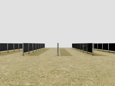 Solar Panel Wall Type-2 3D Model