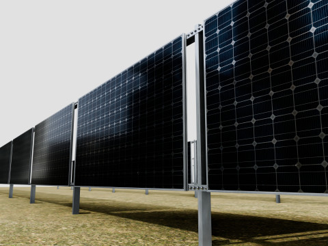 Solar Panel Wall Type-2 Modelo 3D