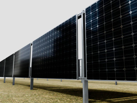 Solar Panel Wall Type-2 3D Model
