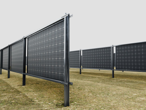 Solar Panel Wall Type-2 Modelo 3D