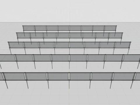 Solar Panel Wall Type-2 3D Model