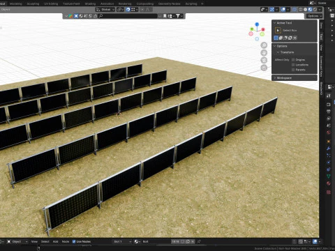 Solar Panel Wall Type-2 3D Model