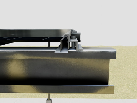 132 kW Solar Canal 3D Model