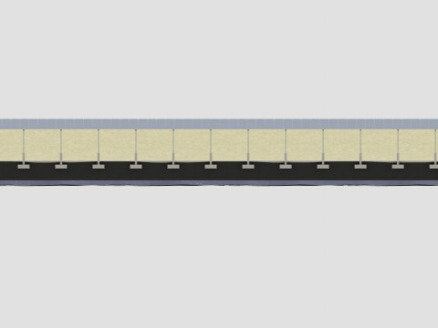 132 kW Solar Canal 3D Model