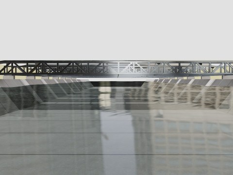 200 kW Solar Canal 3Dモデル