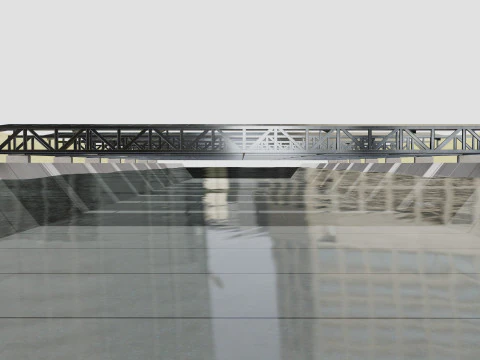 200 kW Solar Canal 3D Model