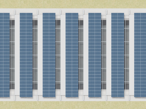 200 kW Solar Canal 3Dモデル
