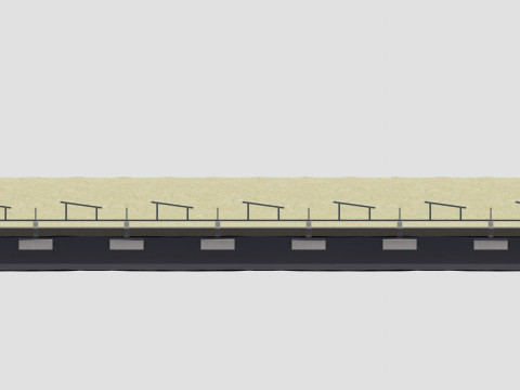 200 kW Solar Canal 3Dモデル