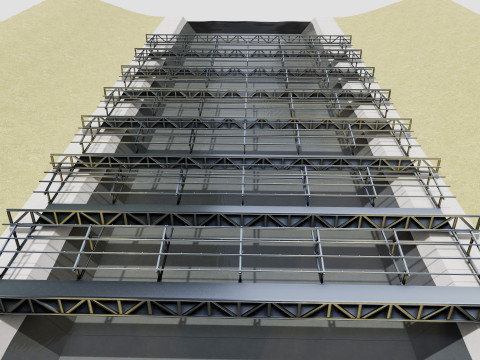 200 kW Solar Canal 3Dモデル