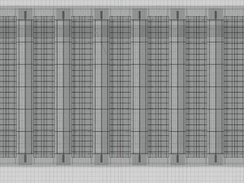 200 kW Solar Canal 3D Model