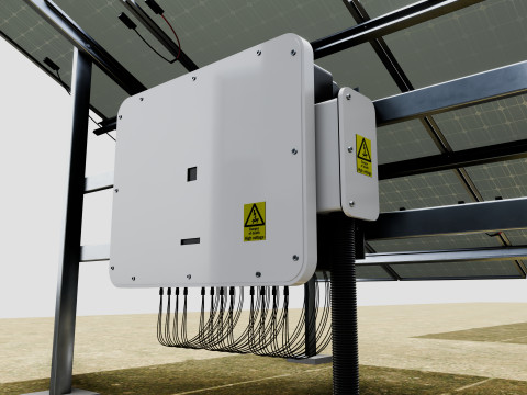 5 in 1 Solar Energy Structures 3D Model