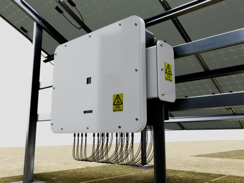 5 in 1 Solar Energy Structures 3D Model
