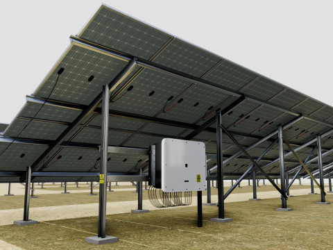 5 in 1 Solar Energy Structures 3D Model
