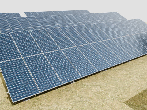5 in 1 Solar Energy Structures 3D Model