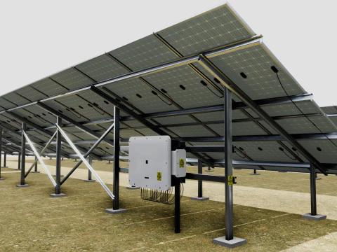 5 in 1 Solar Energy Structures 3D Model