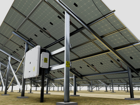 5 in 1 Solar Energy Structures 3D Model