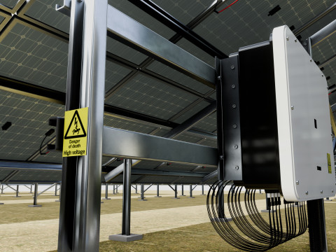 5 in 1 Solar Energy Structures 3D Model