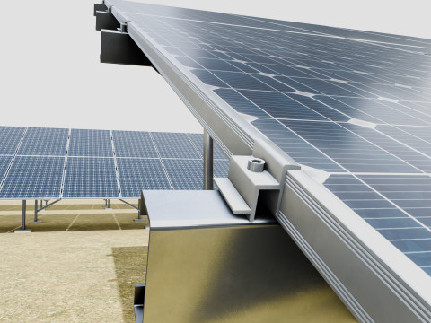 5 in 1 Solar Energy Structures 3D Model