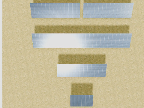 5 in 1 Solar Energy Structures 3D Model