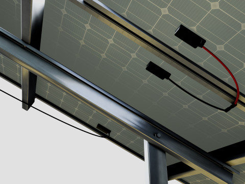 5 in 1 Solar Energy Structures 3D Model