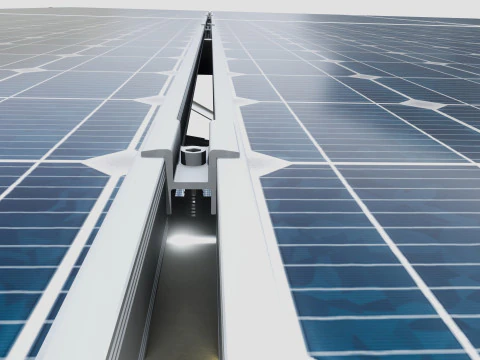 5 in 1 Solar Energy Structures 3D Model