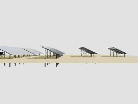 5 in 1 Solar Energy Structures 3D Model
