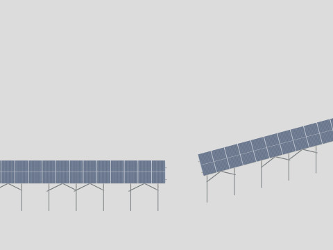 Single Column Solar Construction Type-3 3Dモデル