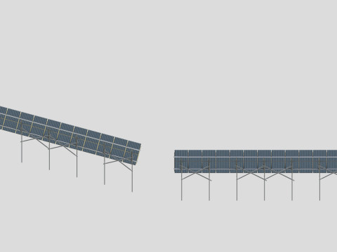 Single Column Solar Construction Type-3 3Dモデル