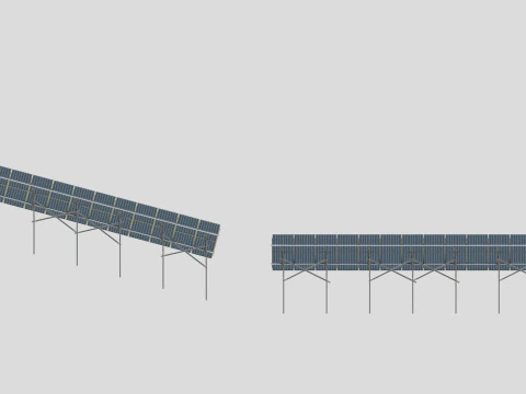 Costruzione solare a colonna singola tipo-3 Modello 3D