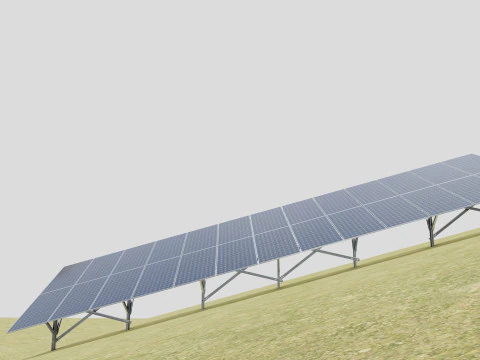 Costruzione solare a colonna singola tipo-3 Modello 3D