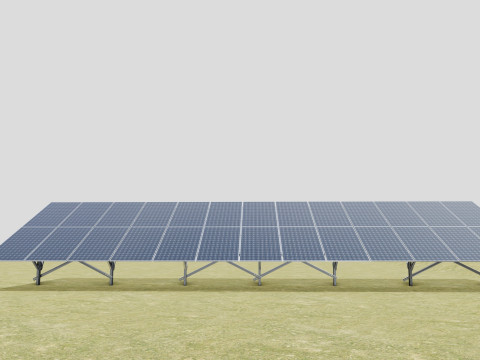 Single Column Solar Construction Type-3 3Dモデル