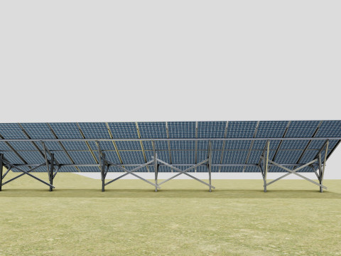 Single Column Solar Construction Type-3 3Dモデル