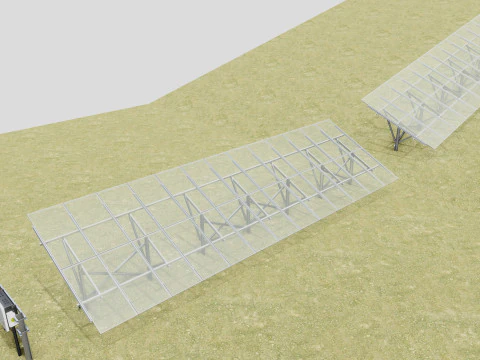 Costruzione solare a colonna singola tipo-3 Modello 3D