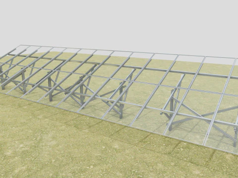 Costruzione solare a colonna singola tipo-3 Modello 3D