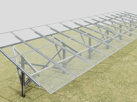 Costruzione solare a colonna singola tipo-3 Modello 3D