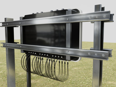 Single Column Solar Construction Type-3 3Dモデル