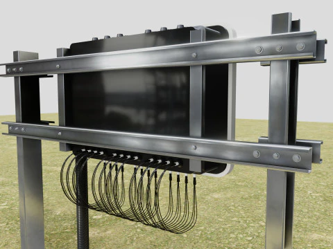 Costruzione solare a colonna singola tipo-3 Modello 3D