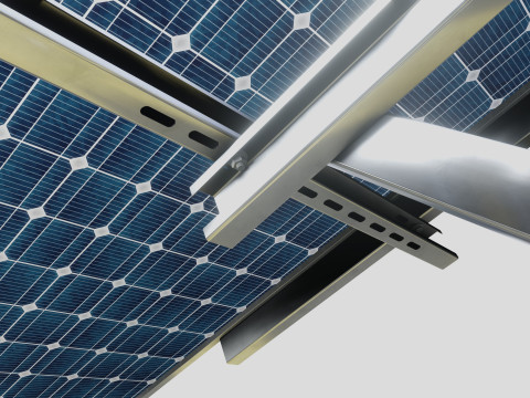 Single Column Solar Construction Type-3 3Dモデル
