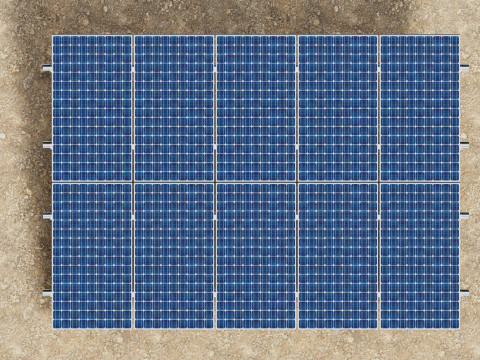 Lightweight Ground Solar Construction Type-1 3D Model