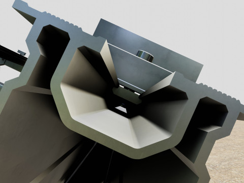 Lightweight Ground Solar Construction Type-1 3D Model