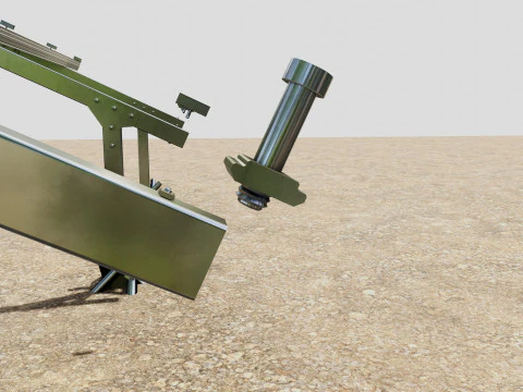 Lightweight Ground Solar Construction Type-1 3D Model