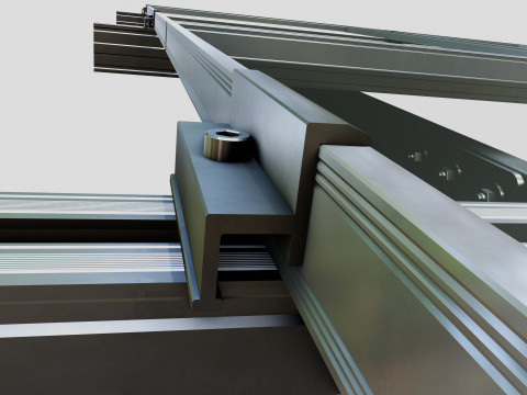 Lightweight Ground Solar Construction Type-1 3D Model