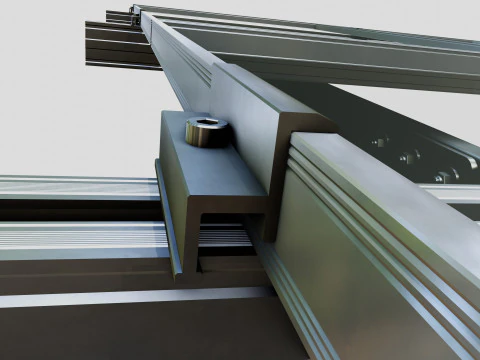 Lightweight Ground Solar Construction Type-1 3D Model