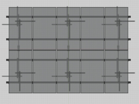Lightweight Ground Solar Construction Type-1 3D Model